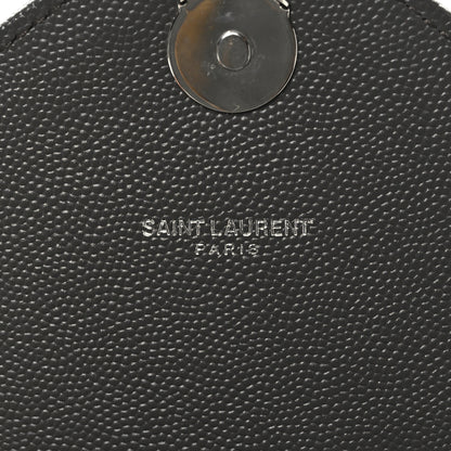 Saint Laurent Grain De Poudre Textured Mixed Matelasse Large Triquilt Monogram Satchel Earth 6 of 10