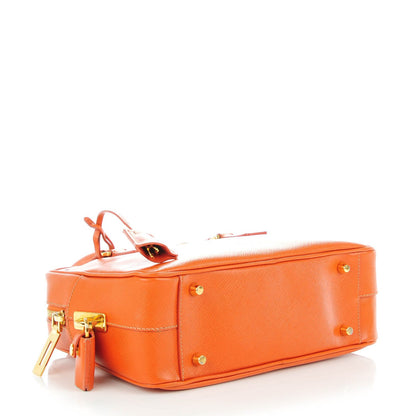 Prada Saffiano Lux Petite Bowler Papaya 4 of 8