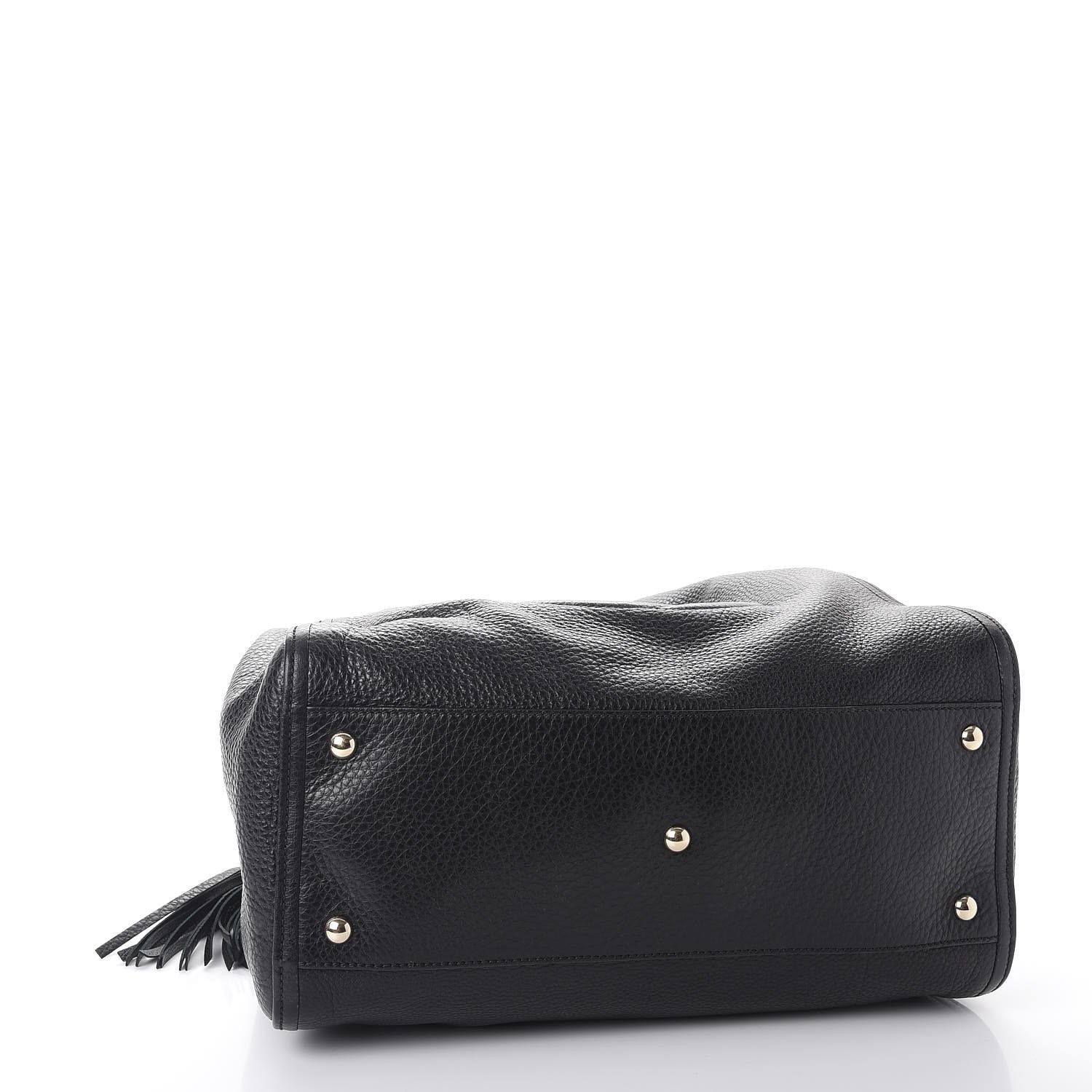 Gucci Pebbled Calfskin Medium Soho Shoulder Bag Black 4 of 10