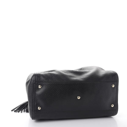 Gucci Pebbled Calfskin Medium Soho Shoulder Bag Black 4 of 10