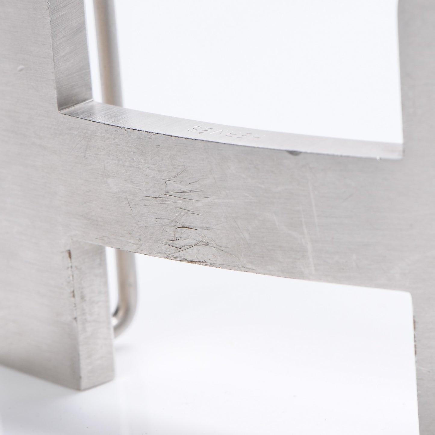 Brushed Palladium 42mm Constance 2 Belt Buckle