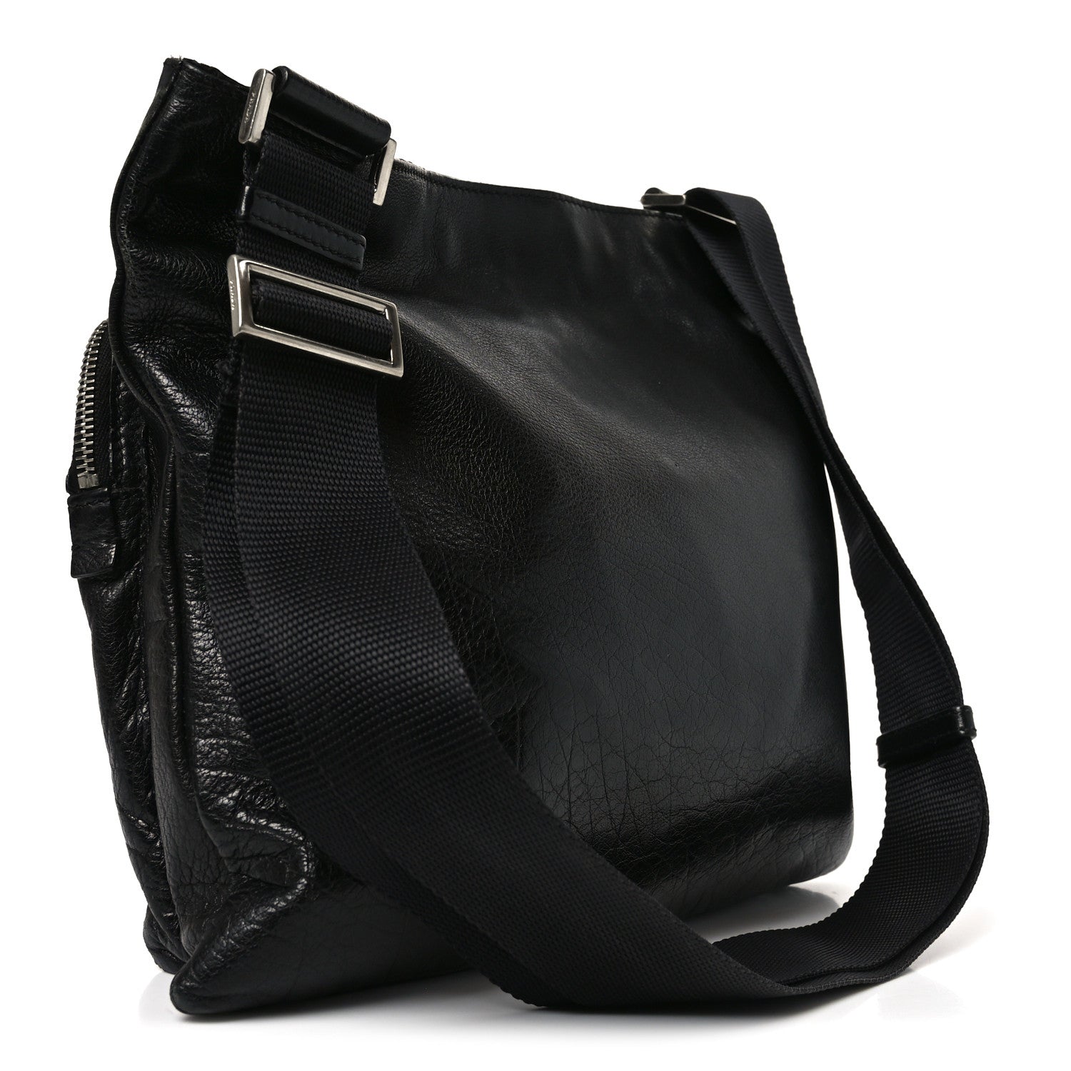 Prada City Calf Messenger Bag Black 3 of 9