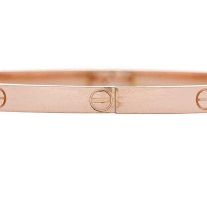 Cartier 18K Pink Gold Small LOVE Bracelet 17 4 of 8