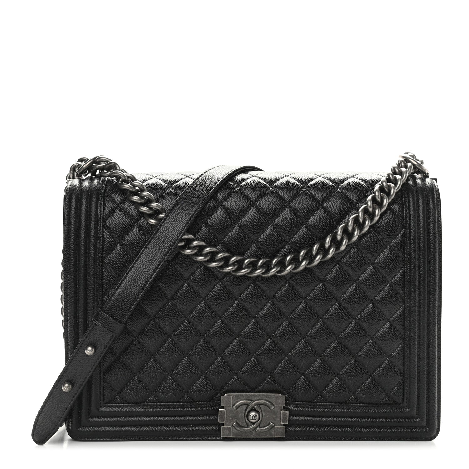 Chanel Caviar Quilted Large Boy Flap Black 1 of 10