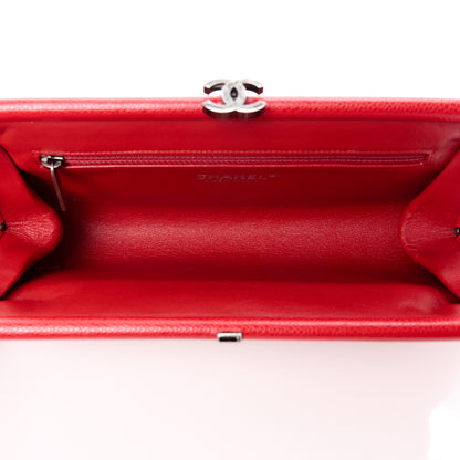 Chanel Caviar Quilted Timeless Clutch Red 5 of 11