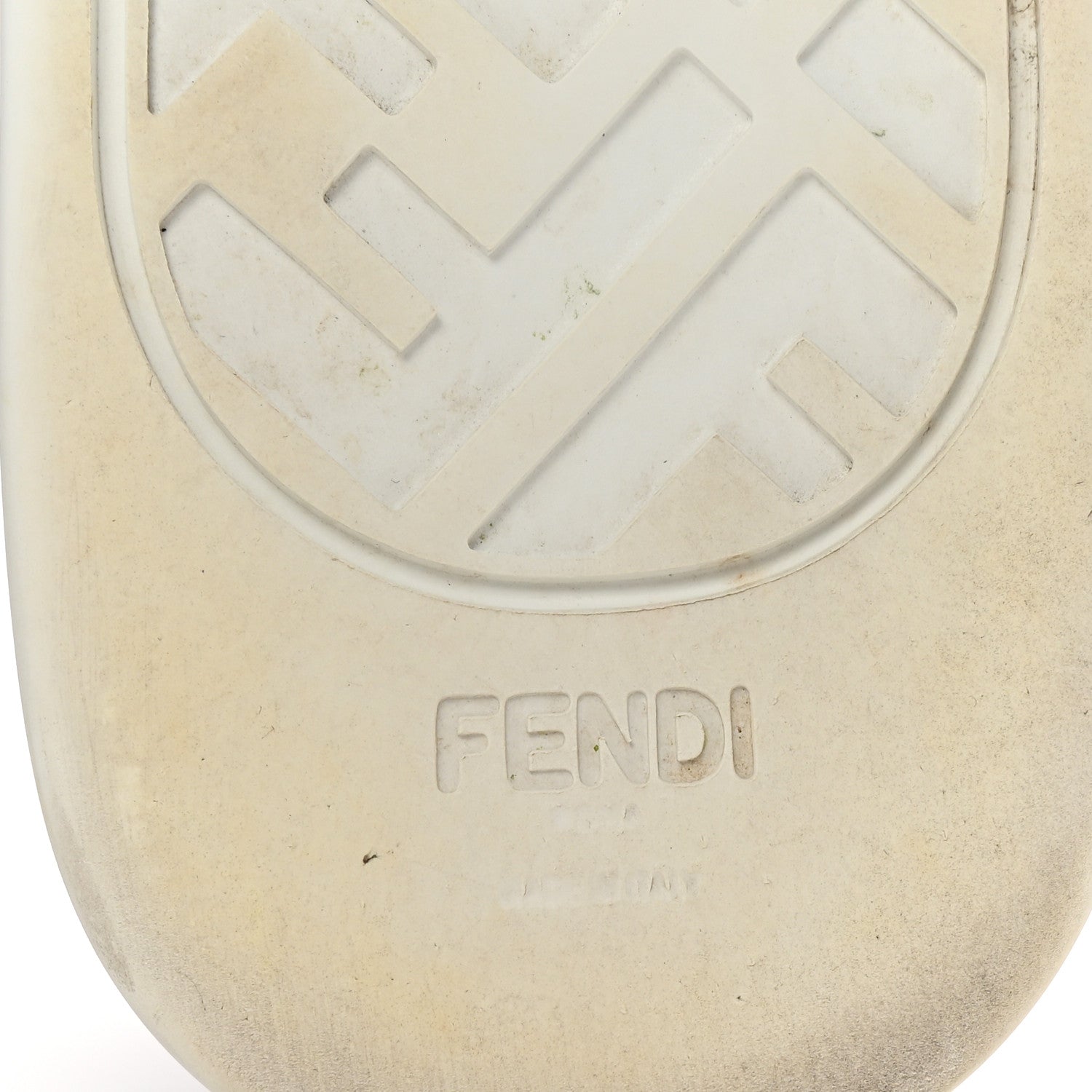 Fendi X SARA COLEMAN Canvas FF Vertigo Embroidered Womens Rise Slip On Sneakers 36.5 Tobacco Black 7 of 10