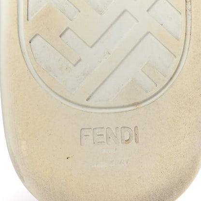 Fendi X SARA COLEMAN Canvas FF Vertigo Embroidered Womens Rise Slip On Sneakers 36.5 Tobacco Black 7 of 10