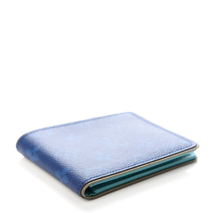 Louis Vuitton Monogram Outdoor Slender Wallet Pacific Blue 4 of 7