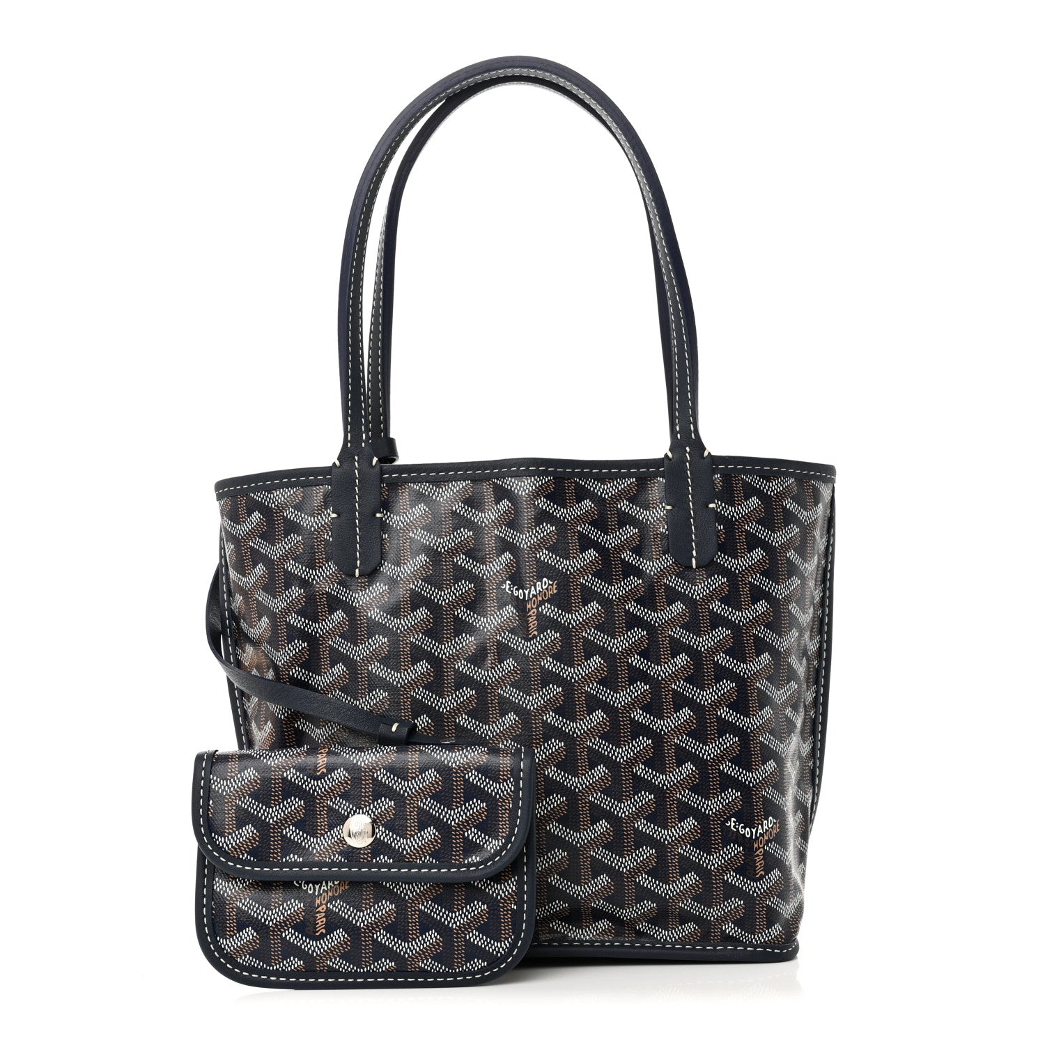Goyard Goyardine Reversible Mini Anjou Navy 4 of 17
