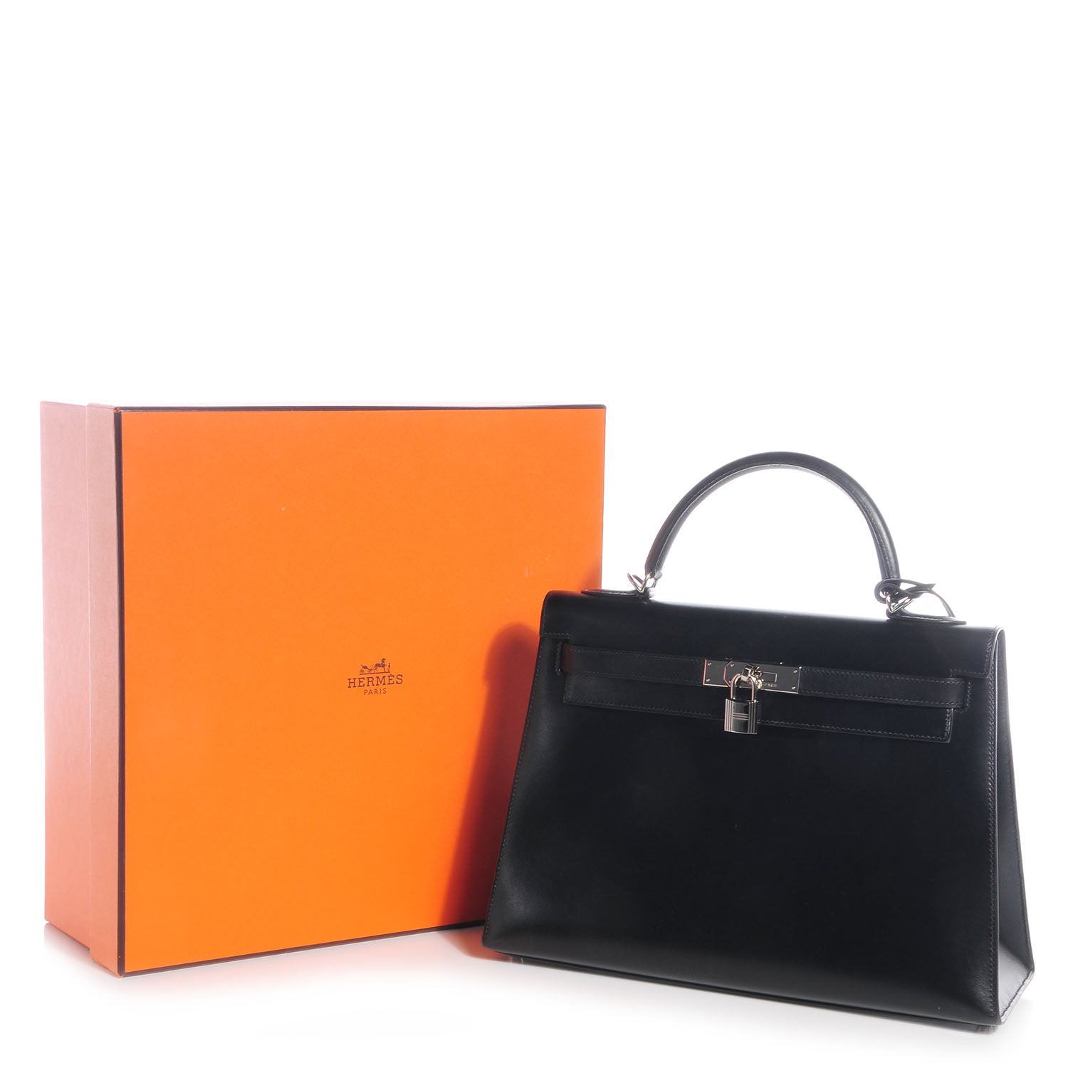 Hermes Box Kelly Sellier 32 Black 10 of 10