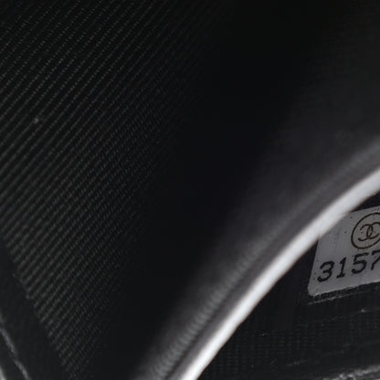 Chanel Lambskin Quilted Flap Card Holder Wallet So Black 8 of 9