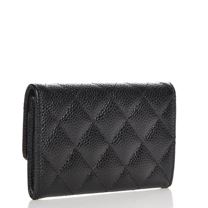 Chanel Caviar Quilted Flap Card Holder Black 3 of 9