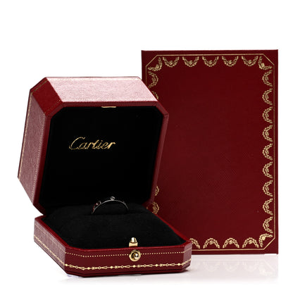 Cartier 18K White Gold 3.5mm LOVE Wedding Band Ring 61 9.5 5 of 5