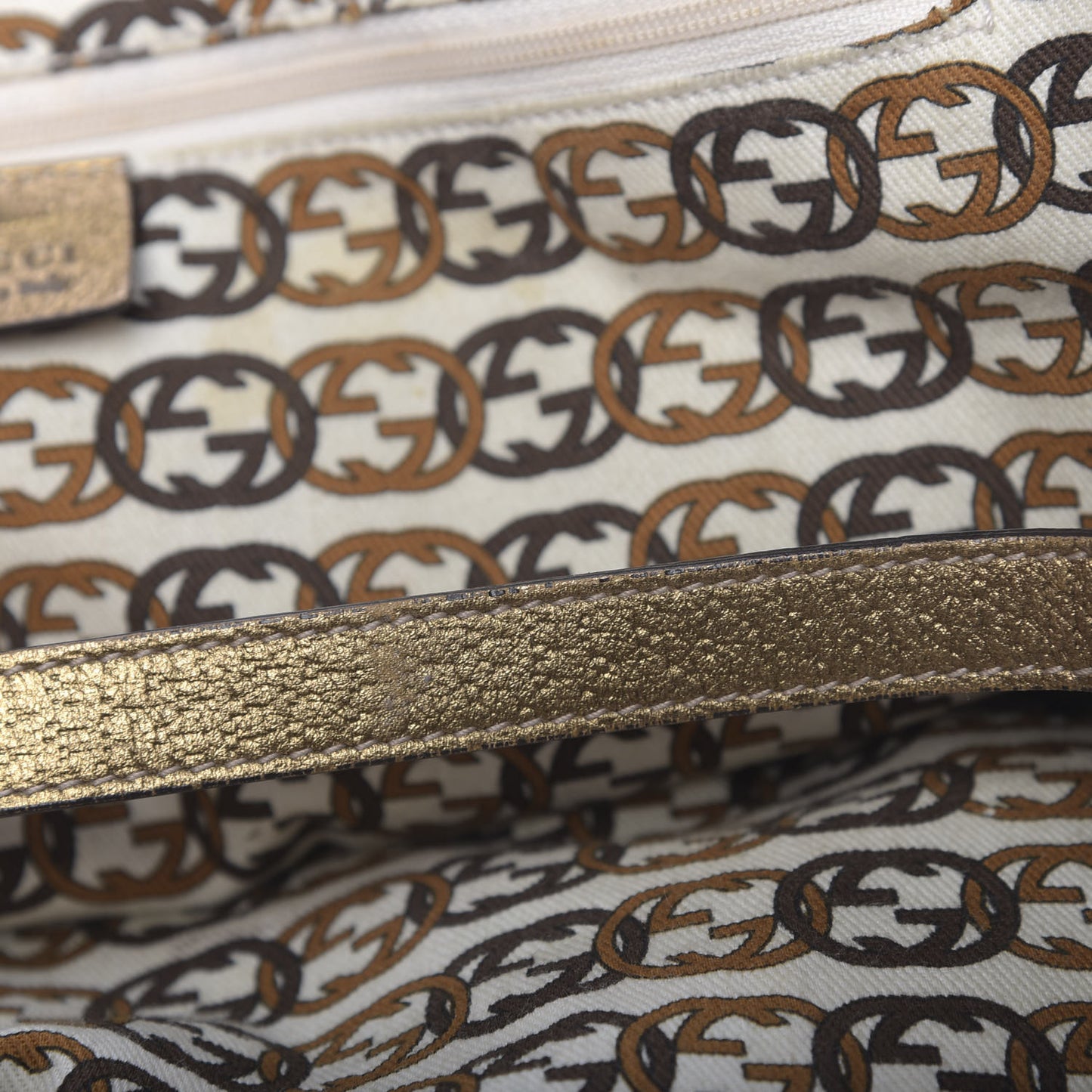 Monogram Large Princy Tote Gold