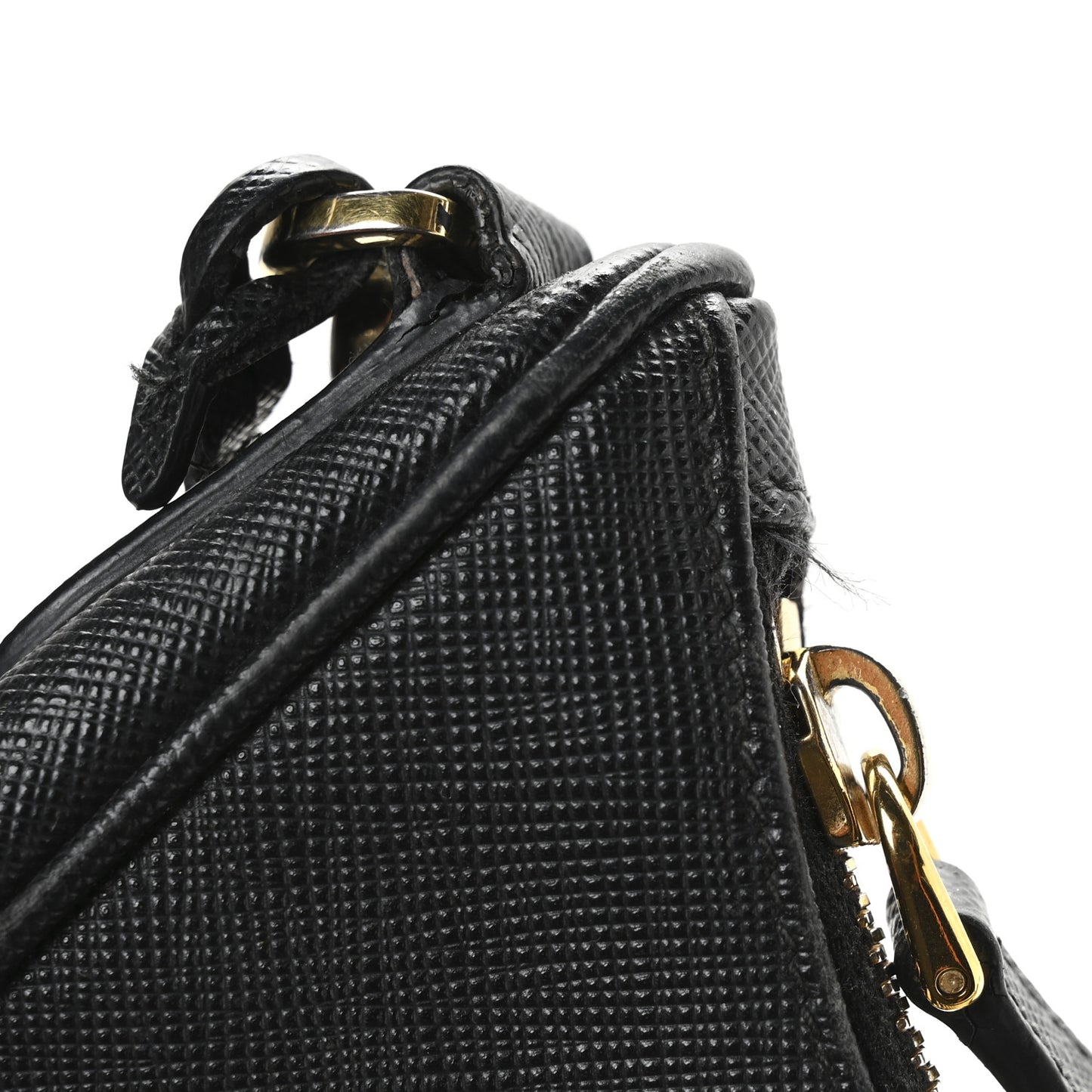 Saffiano Lux Re-Edition 2005 Shoulder Bag Black