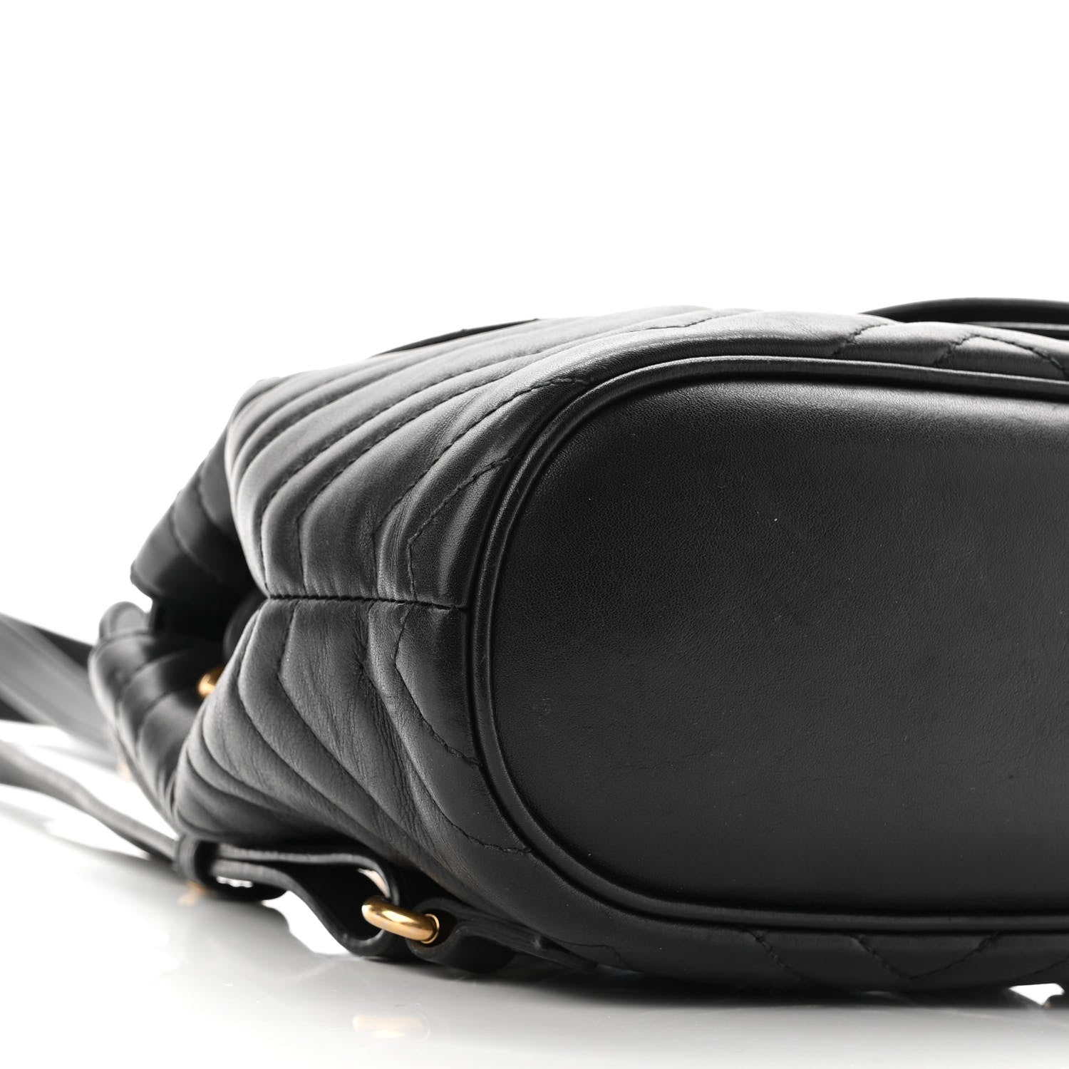 Gucci Calfskin Matelasse GG Marmont Flap Backpack Black 9 of 9