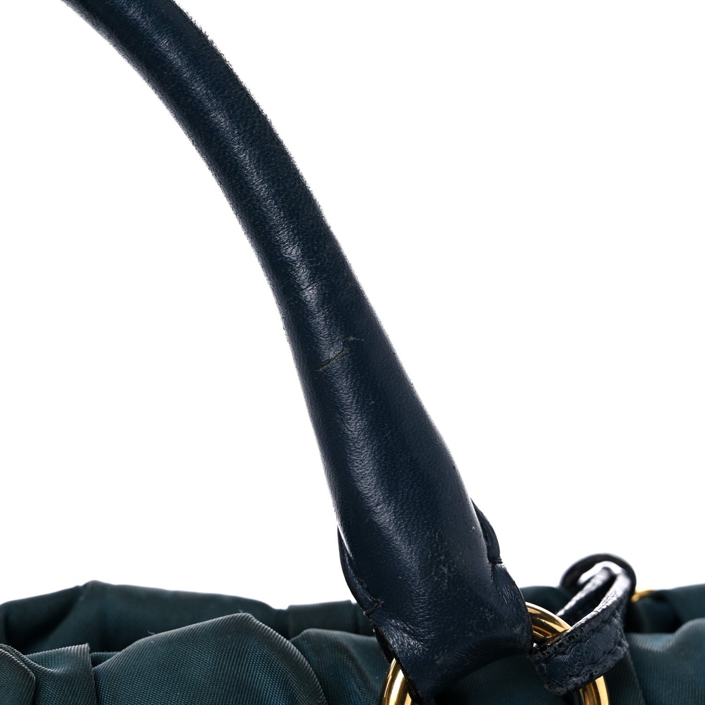 Tessuto Nylon Nappa Gaufre Shopping Satchel Baltico