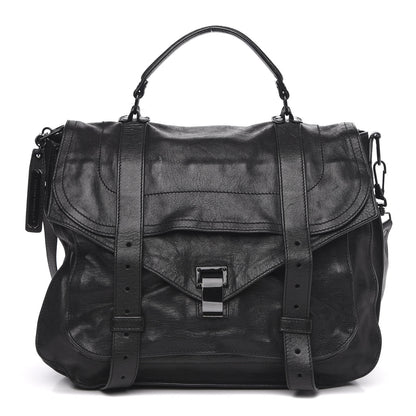 Proenza Schouler Lambskin PS1 Large Satchel Black 1 of 15
