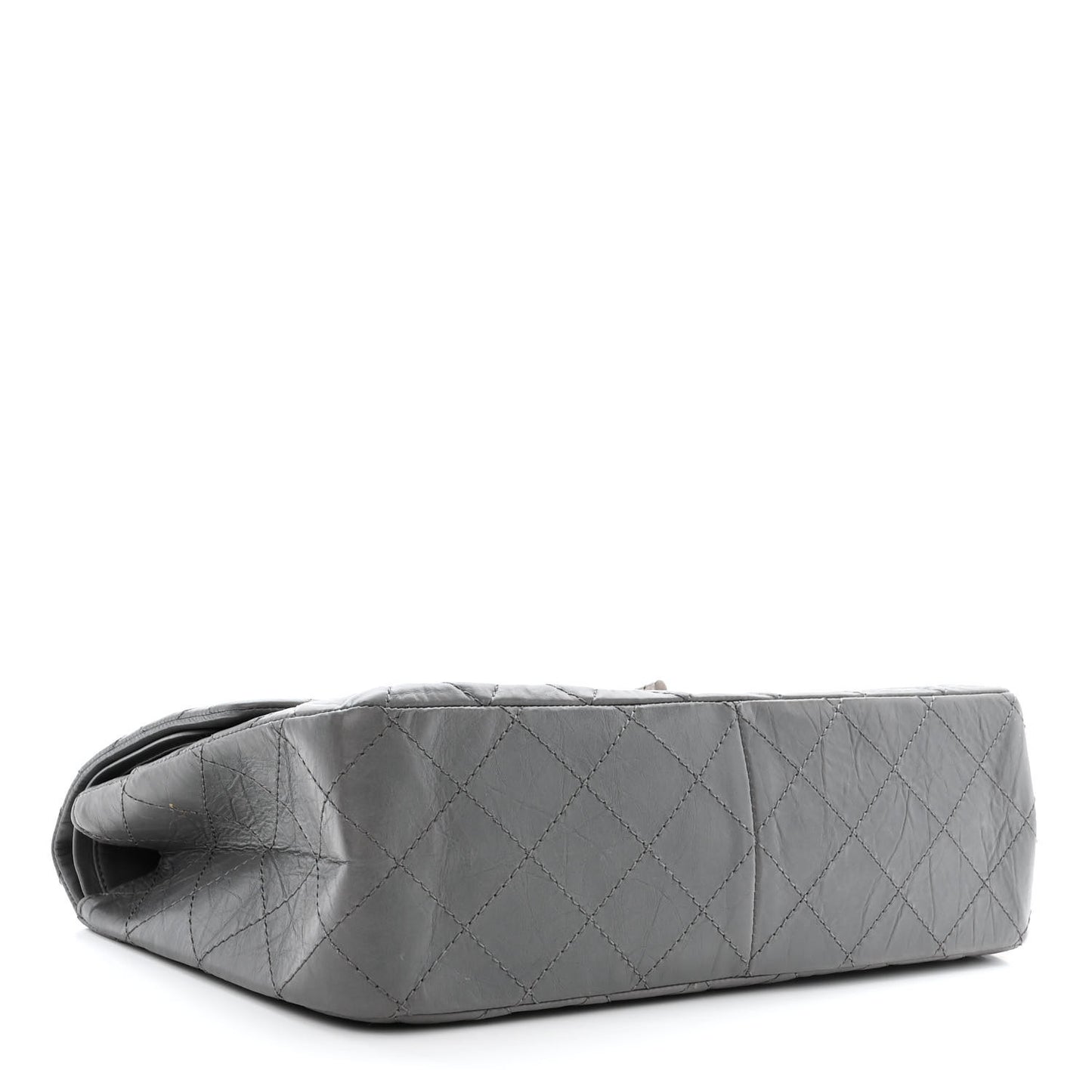 Aged Calfskin Quilted 2.55 Reissue 227 Flap Grey