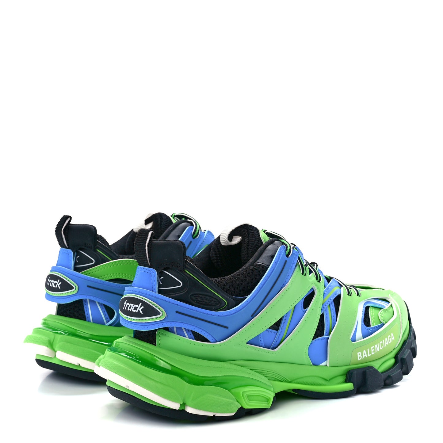 Mesh Nylon Metallic Fabric Womens Track Sneakers 39 Blue Green