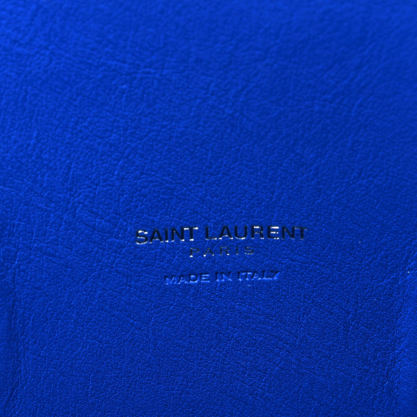 Calfskin Crocodile Embossed Small Sac De Jour Royal Blue