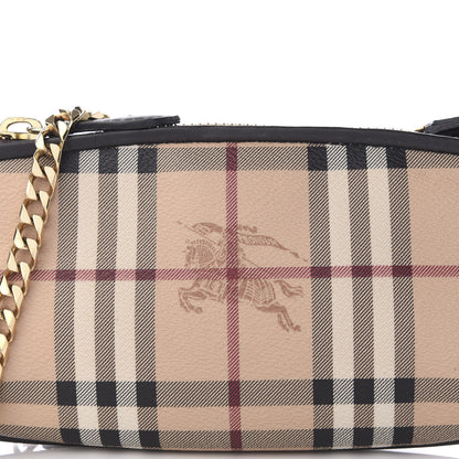 Burberry Haymarket Check Clara Pochette Chocolate 10 of 10