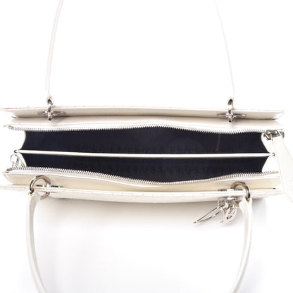 Christian Dior Calfskin Cannage Stitched East West Lady Dior White 5 of 29