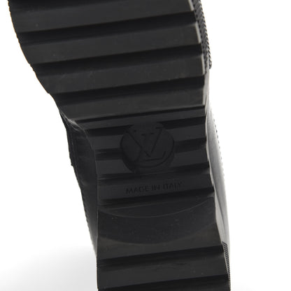Louis Vuitton Suede Calfskin Monogram LV Black Heart Laureate Platform Desert Boots 39 Black 6 of 8