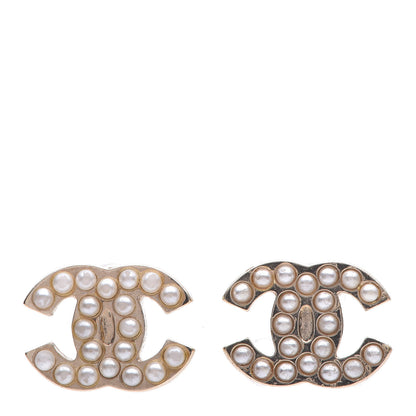 Chanel Pearl CC Earrings Gold 1 of 5