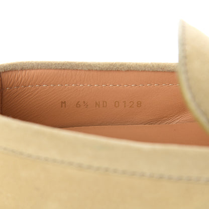 Louis Vuitton Suede Calfskin LV Porto Vecchio Moccasin Loafers 6.5 Beige 8 of 9