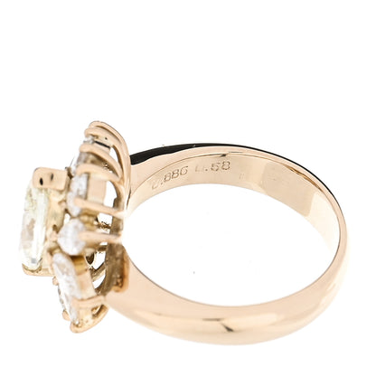 Parker & West by FASHIONPHILE 18K Yellow Gold Yellow Diamond 2.98ctw Flower Ring 53 6.25 10 of 10