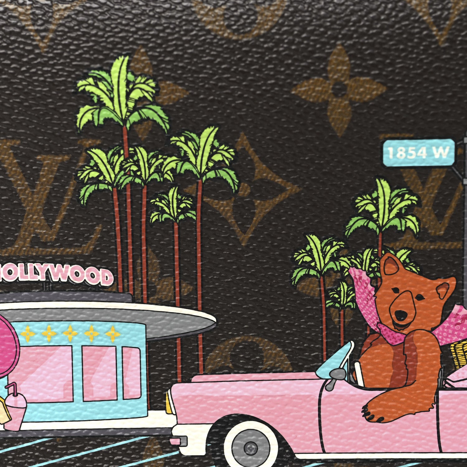 B*F様 チャック壊れてます　Louis Vuitton Holly ポーチ ブ Louis Vuitton Monogram 2021 Christmas Animation Hollywood Pochette
