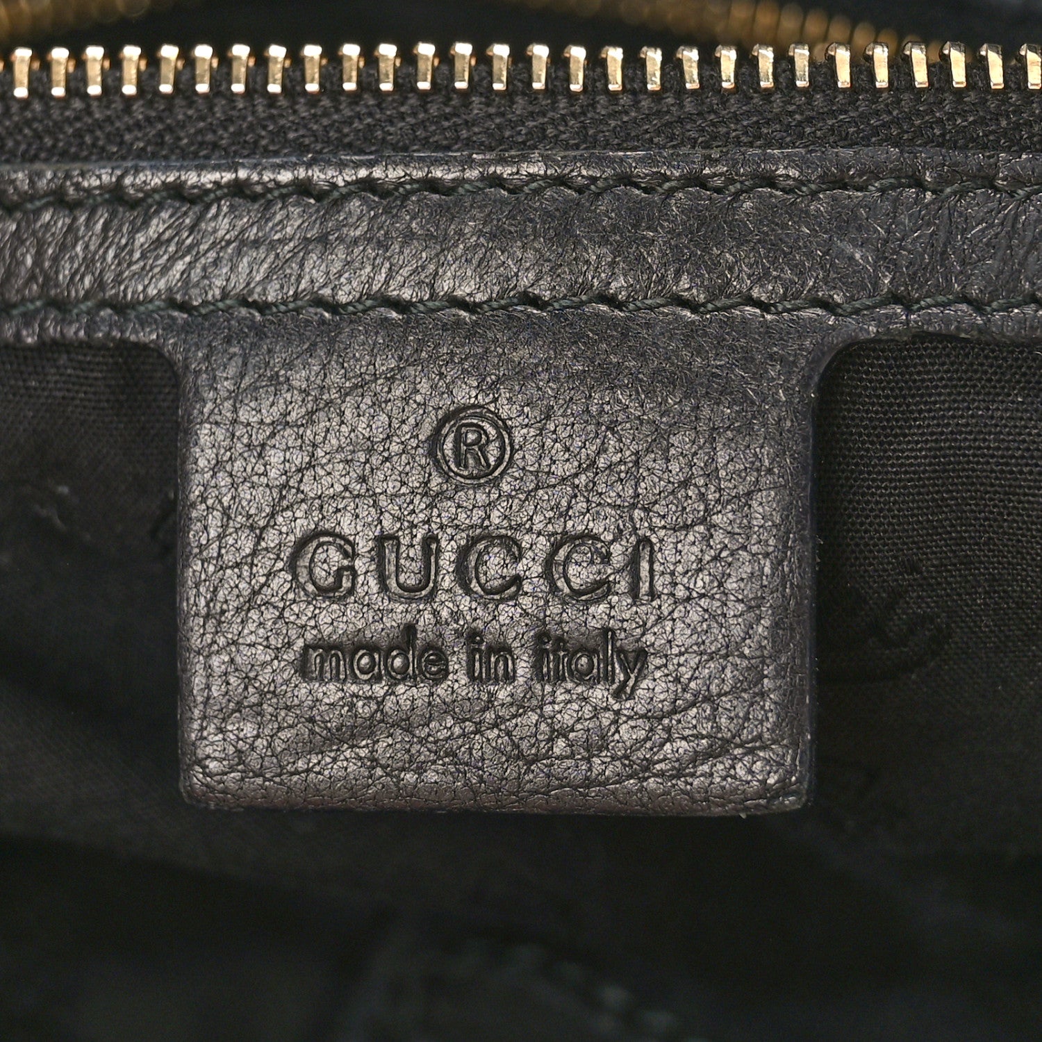 Gucci Pebbled Calfskin Medium New Jackie Shoulder Bag Black 6 of 9