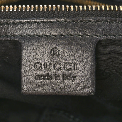 Gucci Pebbled Calfskin Medium New Jackie Shoulder Bag Black 6 of 9