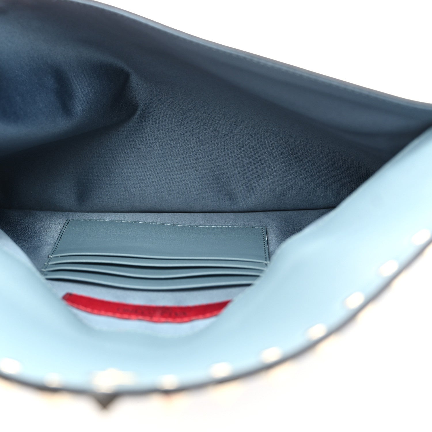 Valentino Garavani Vitello Large Rockstud Envelope Clutch Amadeus 5 of 6