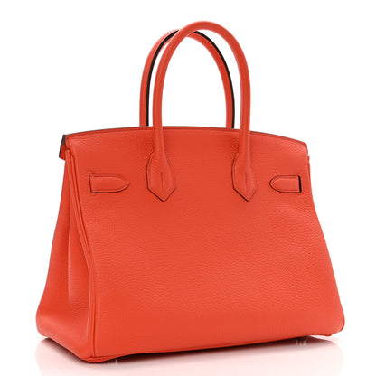 Hermes Togo Birkin 30 Orange Poppy 3 of 10