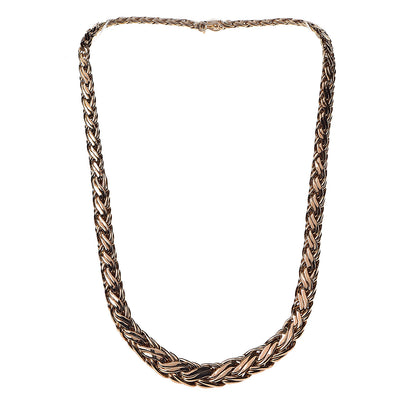 Tiffany 14K Yellow Gold Russian Braided Chain Necklace 3 of 5