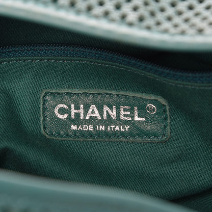 Chanel Calfskin Perforated Up In The Air Tote Green 6 of 12