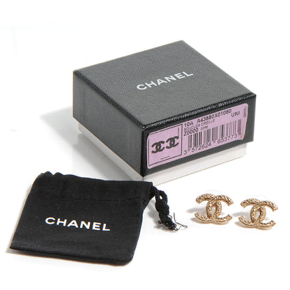 Chanel Gold CC Logo Earrings Gold 5 of 5