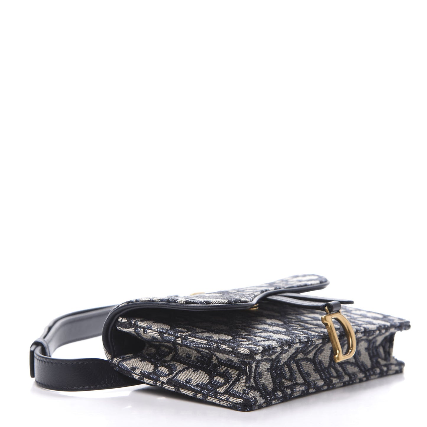 Oblique Saddle Belt Bag Blue