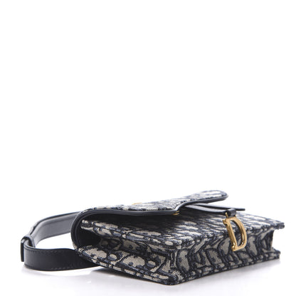 Christian Dior Oblique Saddle Belt Bag Blue 4 of 11