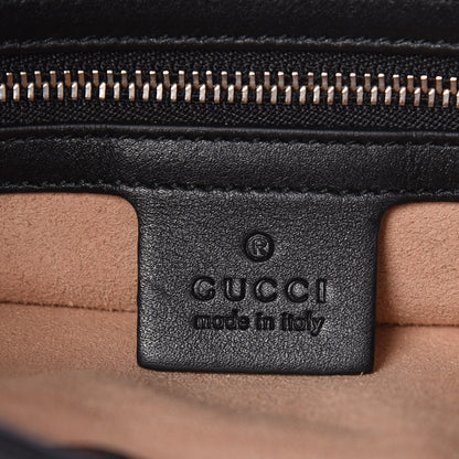Gucci Calfskin Web Dog Embroidered Large Dionysus Hobo Black 7 of 10