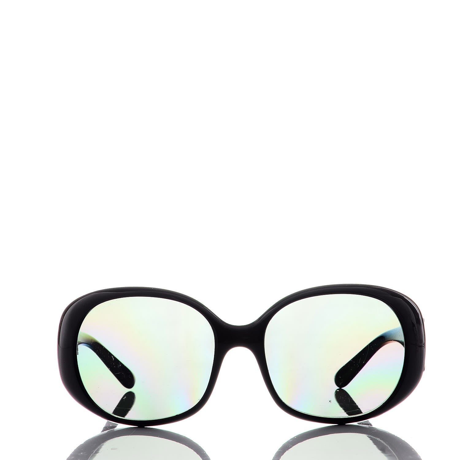 Prada Polarized Sunglasses SPR 27L Black 2 of 8