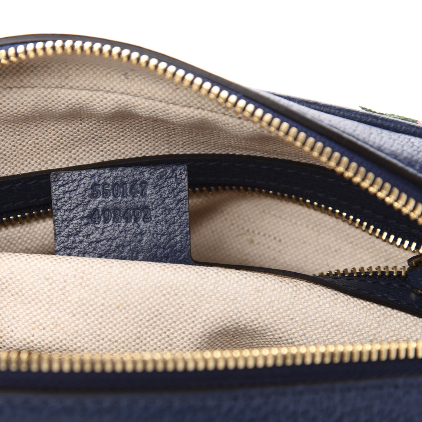 Canvas Flora Floral Shoulder Bag White Blue Agata Mulitcolor