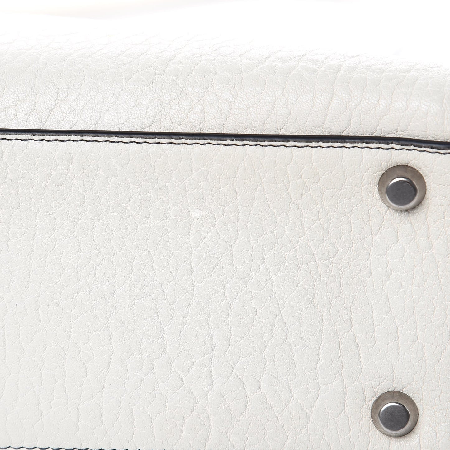 Grained Lambskin Large Lady Dior Off White