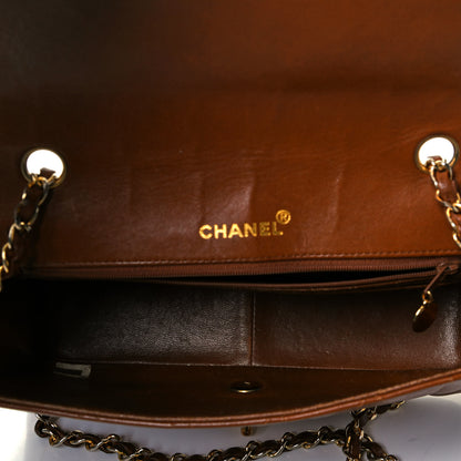 Chanel Lambskin Quilted Medium Single Flap Brown 4 of 8