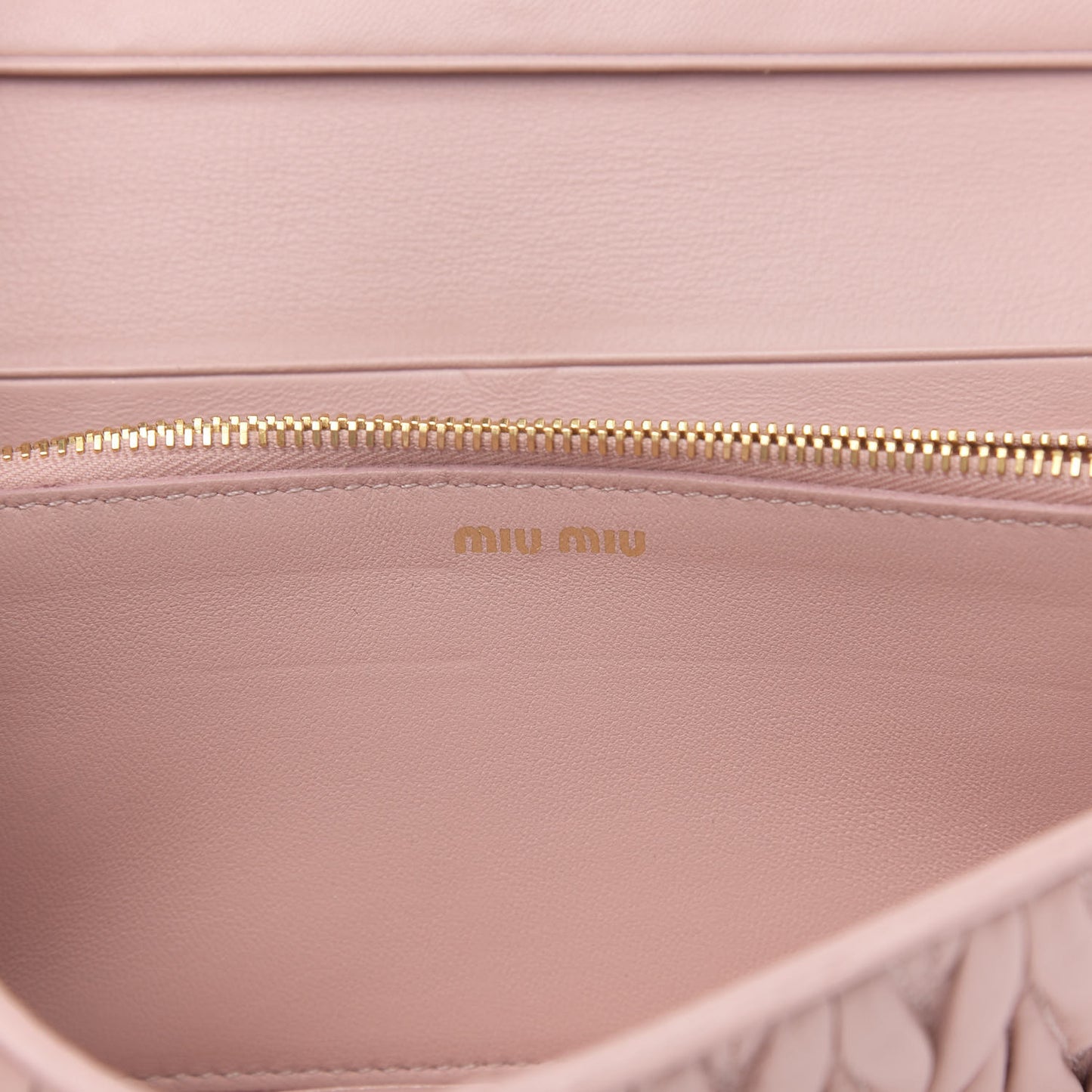 Nappa Matelasse Flap Wallet Cammeo