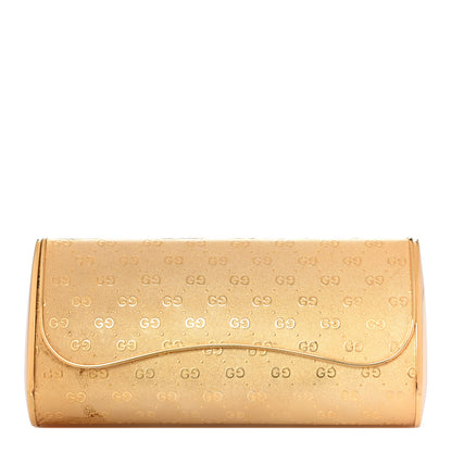 Gucci Metal Guccissima Minaudiere Clutch Gold 1 of 11
