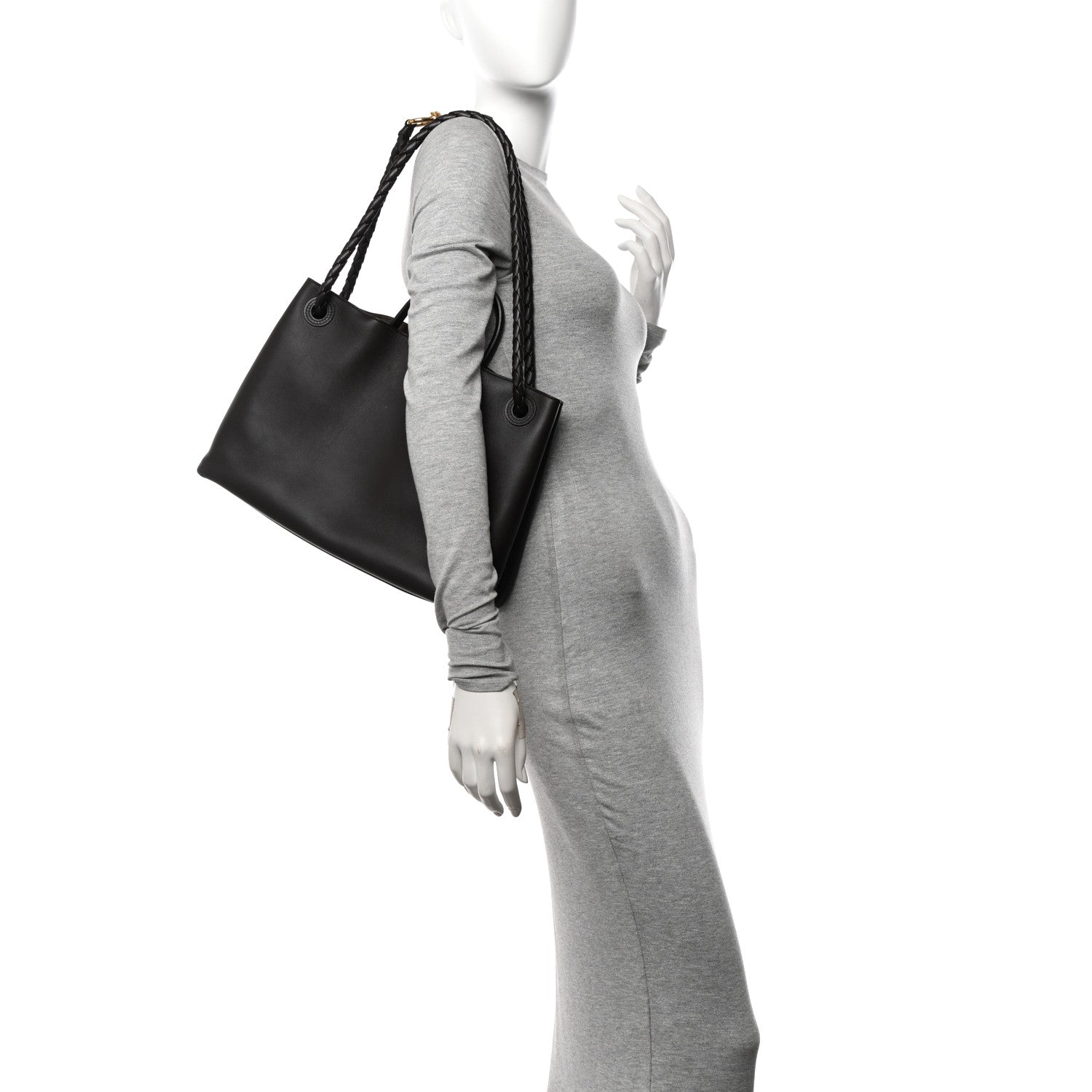 Bottega Veneta Silky Calfskin Medium Andiamo Shoulder Bag Fondant 2 of 9