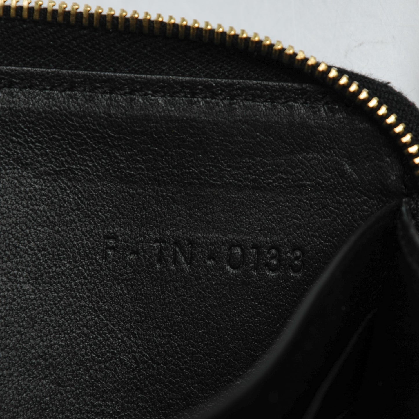 Spazzolato Calfskin Large Zip Around Multifunction Wallet Black